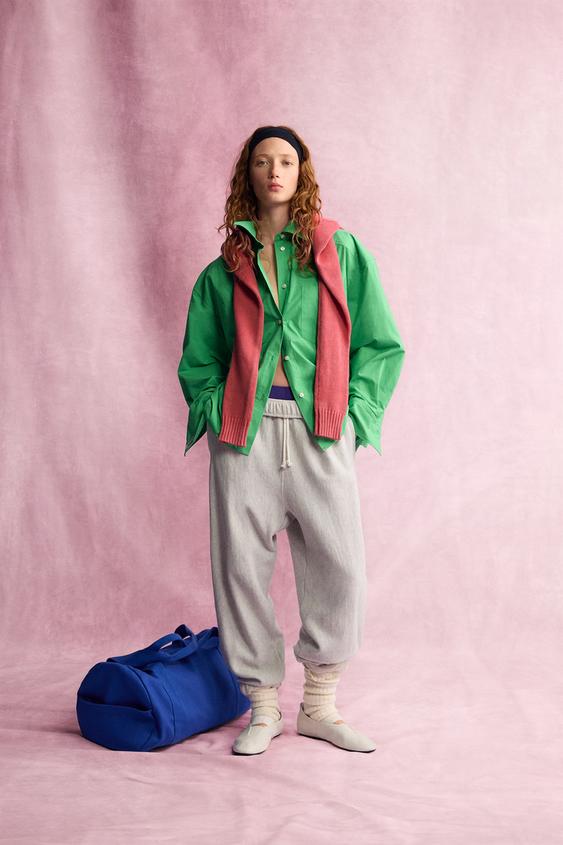 Zara FRUIT OF THE LOOM™ POCKET SHIRT - Apple green - Image 0