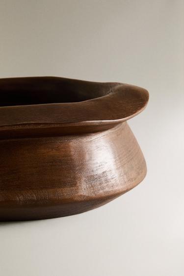 IRREGULAR WOODEN TRAY - Light beige by Zara - Image 3