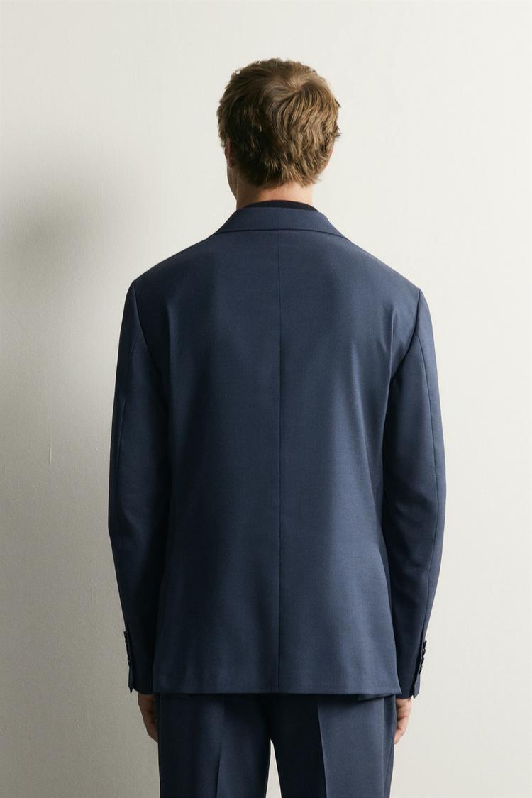 Blazer de traje de cuadros de corte regular 3