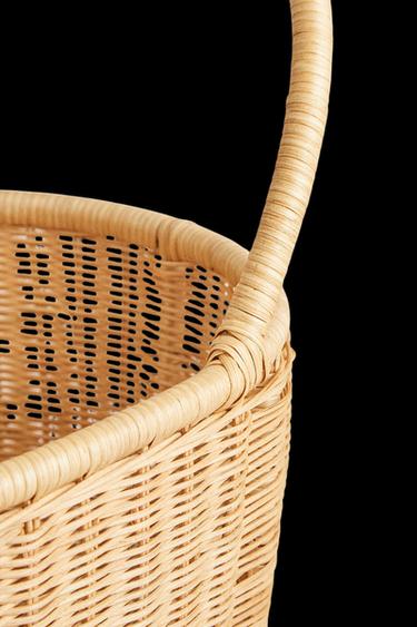 CARRITO INFANTIL CON RUEDAS RATÁN - Beige claro de Zara