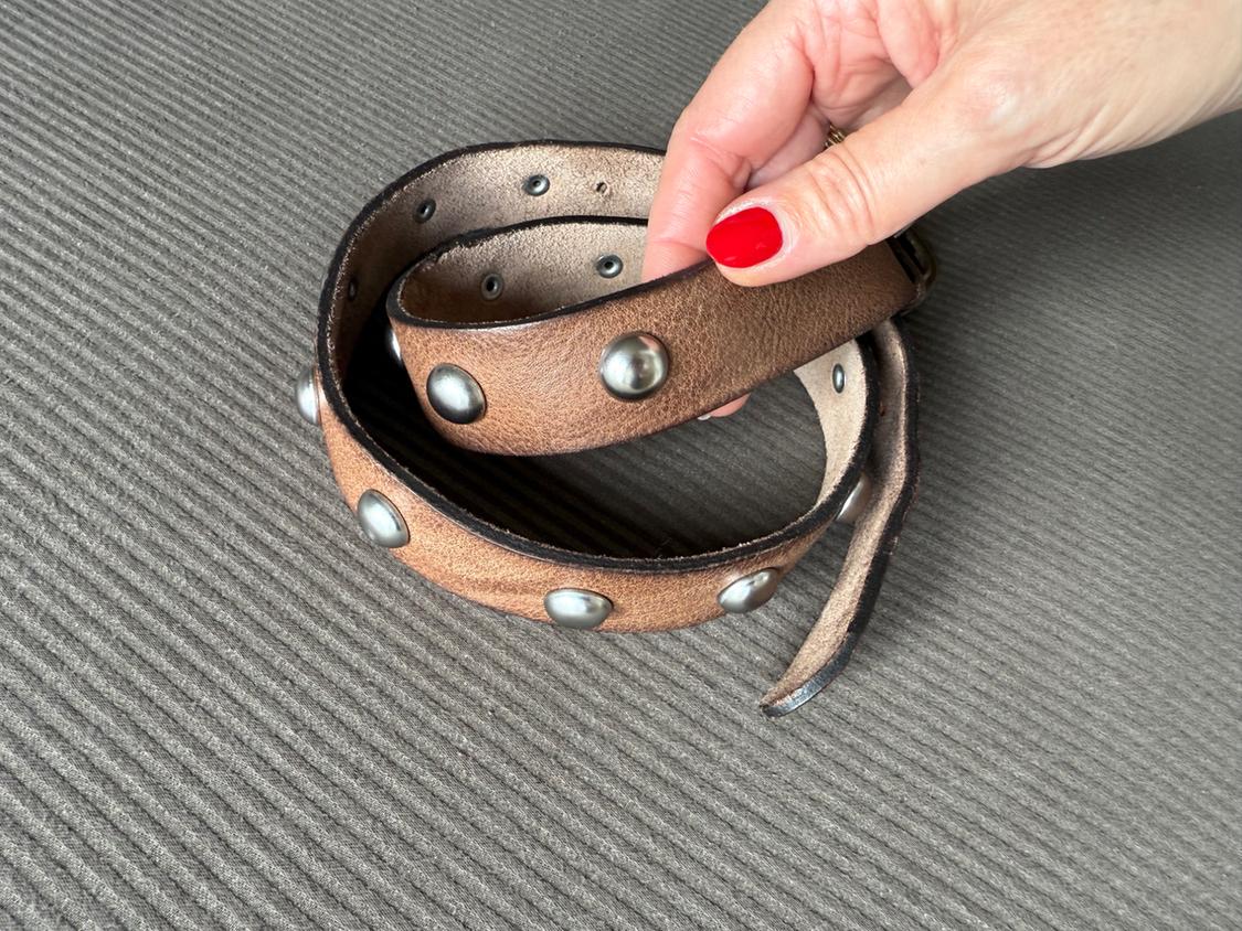 STUDDED LEATHER BELT - Image 6