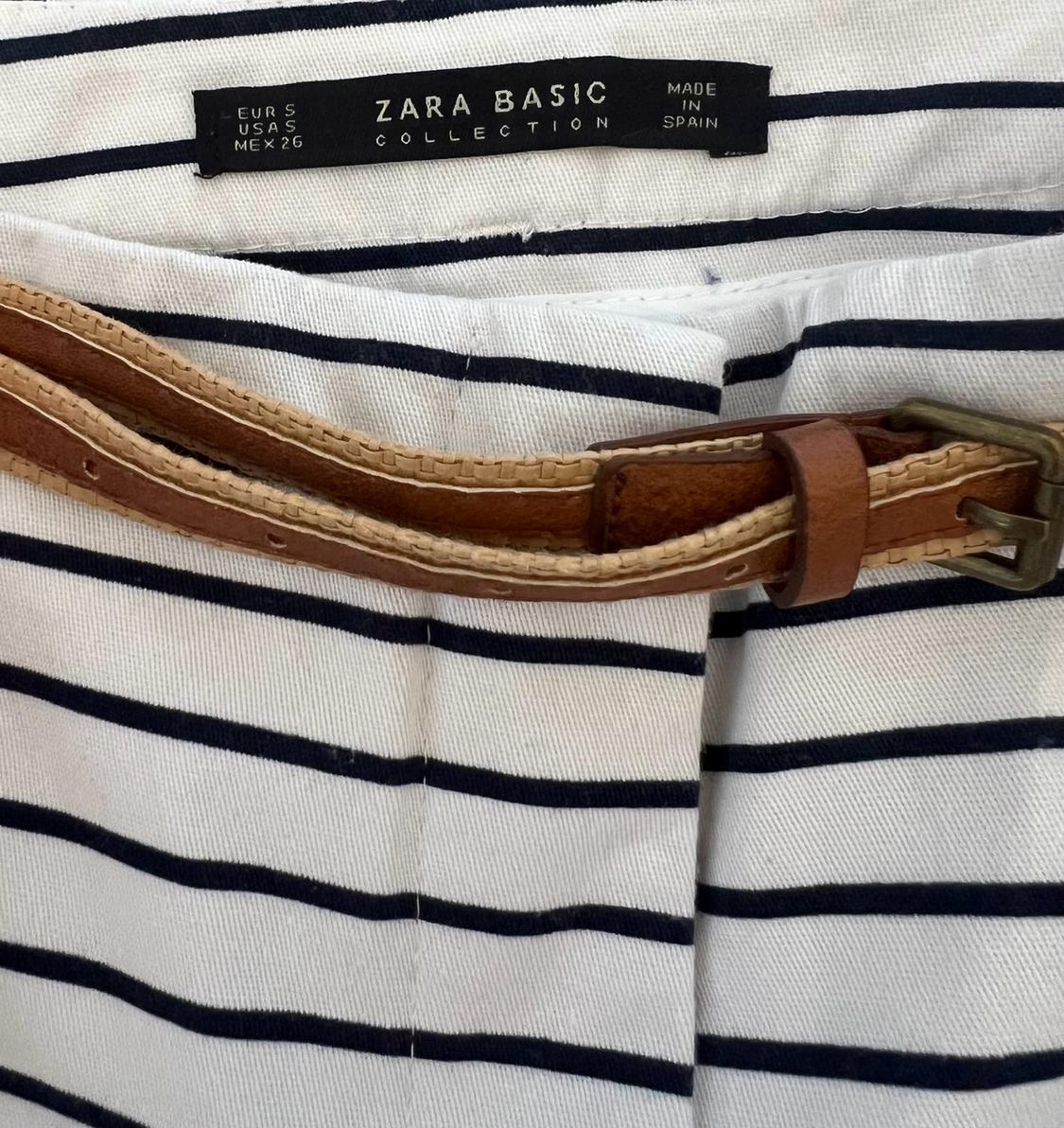 STRIPED BERMUDA SHORTS WITH BELT - Image 3