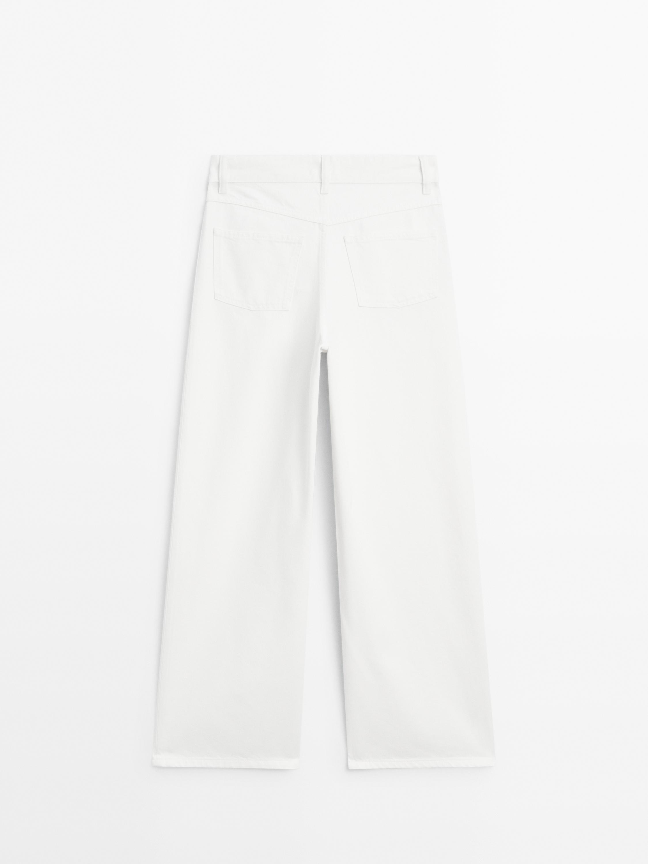 High-waist barrel fit jeans