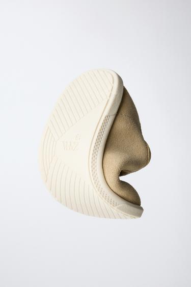 LEATHER BAREFOOT BALLERINAS - Sand Brown by Zara - Image 2