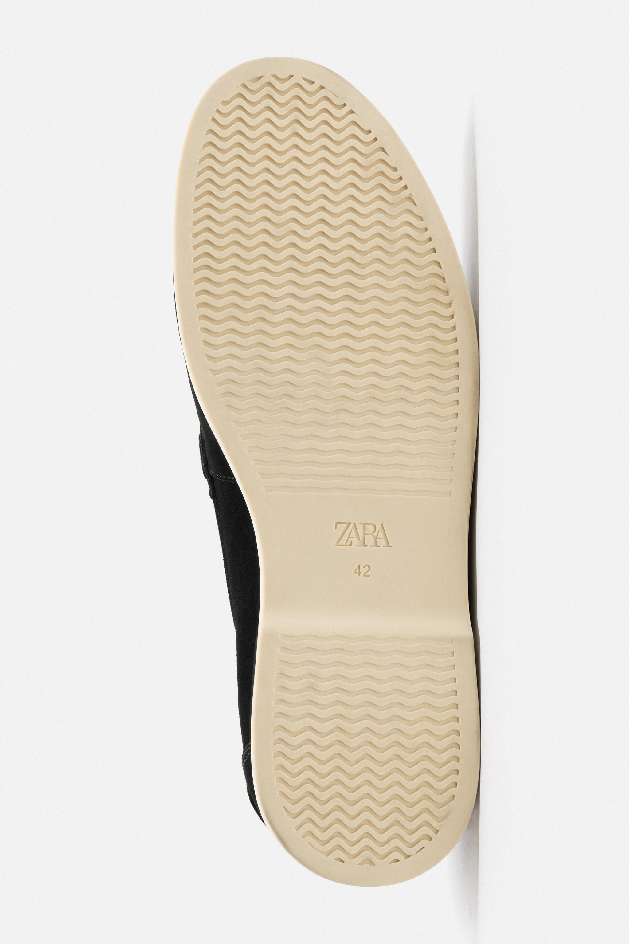 カジュアルレザーローファー - エクリュ | ZARA Japan / 日本