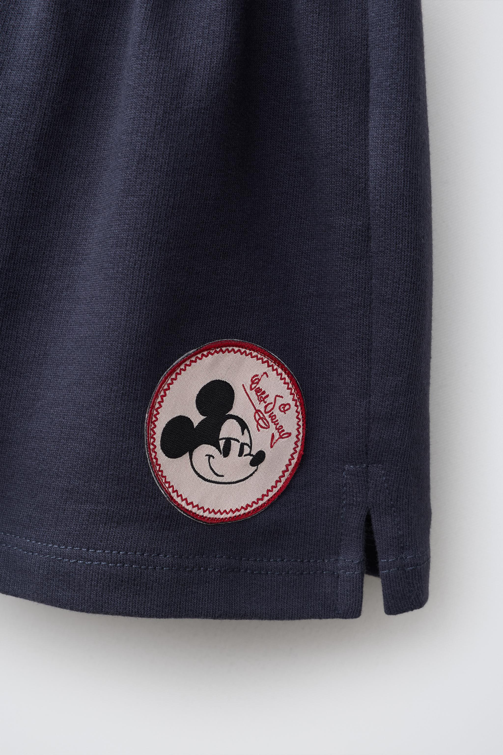 Детские шорты Zara MICKEY MOUSE © DISNEY EMBROIDERED T-SHIRT AND SHORTS SET — фото 8