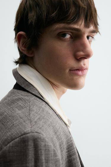 BLAZER TRAJE ESTRUCTURA - Marrón claro de Zara