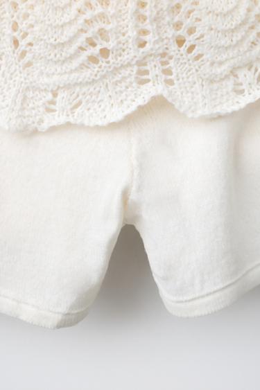 JUPE BRODÉE - Blanc cassé de Zara - Image 3