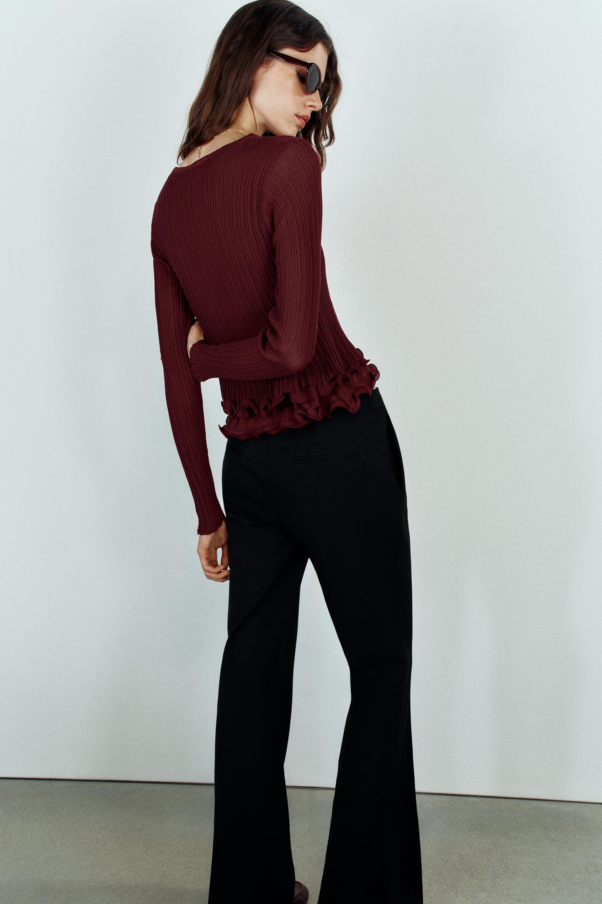 RUFFLE KNIT SWEATER thumbnail 6