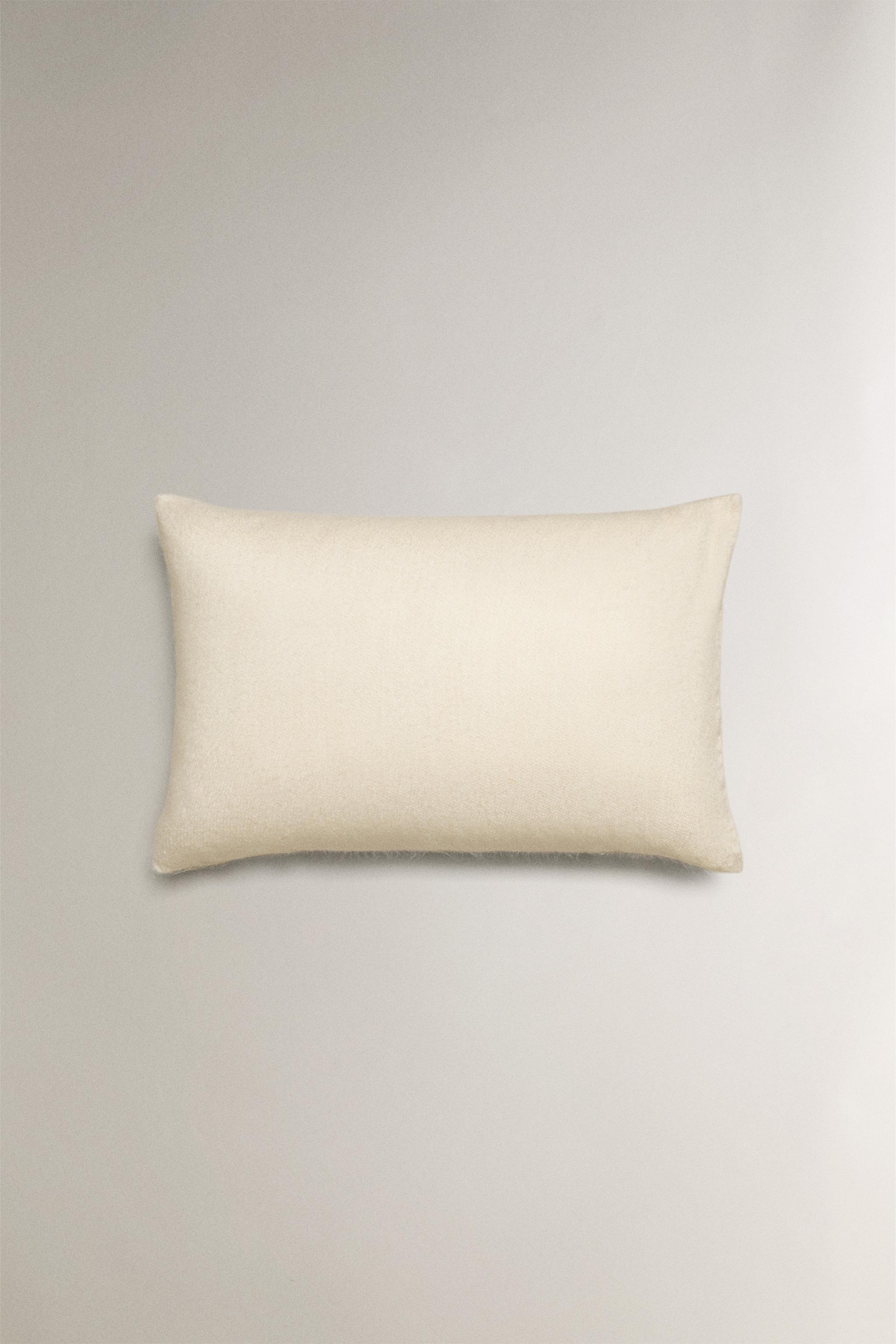 CASHMERE-EFFECT THROW PILLOW COVER