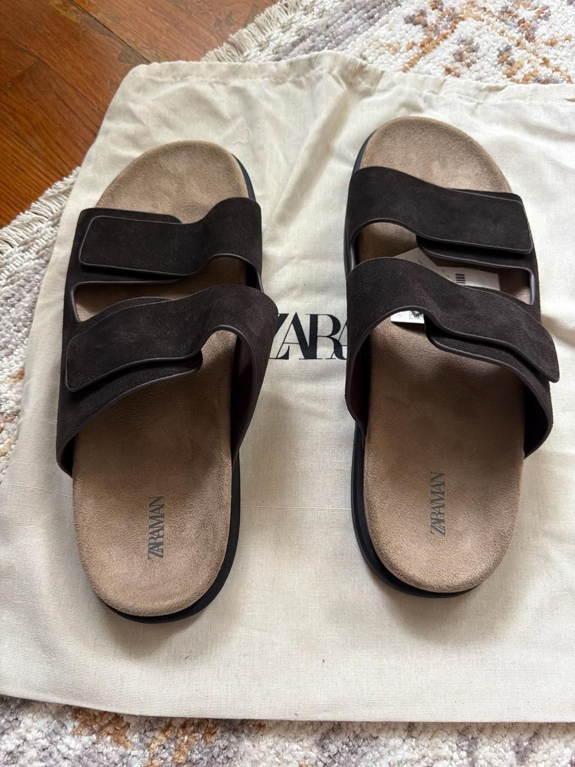 DOUBLE STRAP LEATHER SANDALS - Image 2