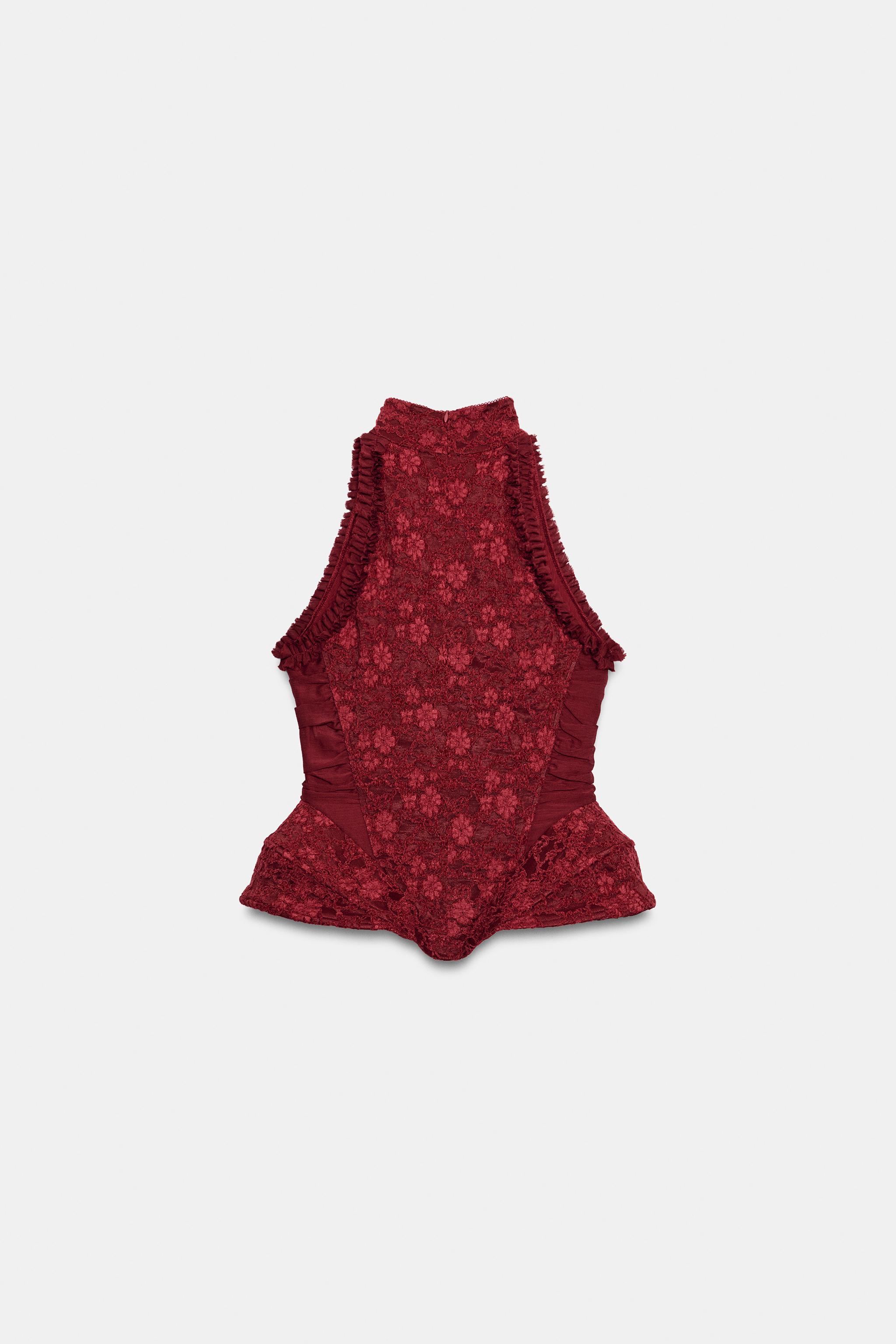 CORSET HALTER JACQUARD