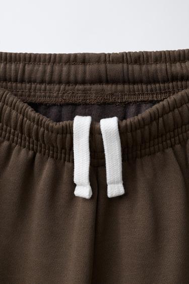 PANTALON DE JOGGING À INSCRIPTIONS - Marron de Zara - Image 2