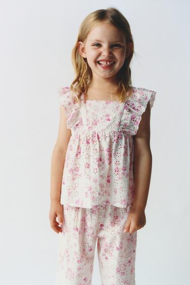 FLORAL PRINT SHIFFLY TOP - Pink by Zara