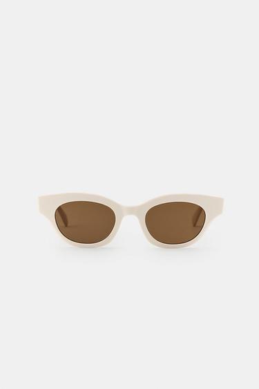 LUNETTES DE SOLEIL ŒIL-DE-CHAT PREPPY - Écru de Zara - Image 3