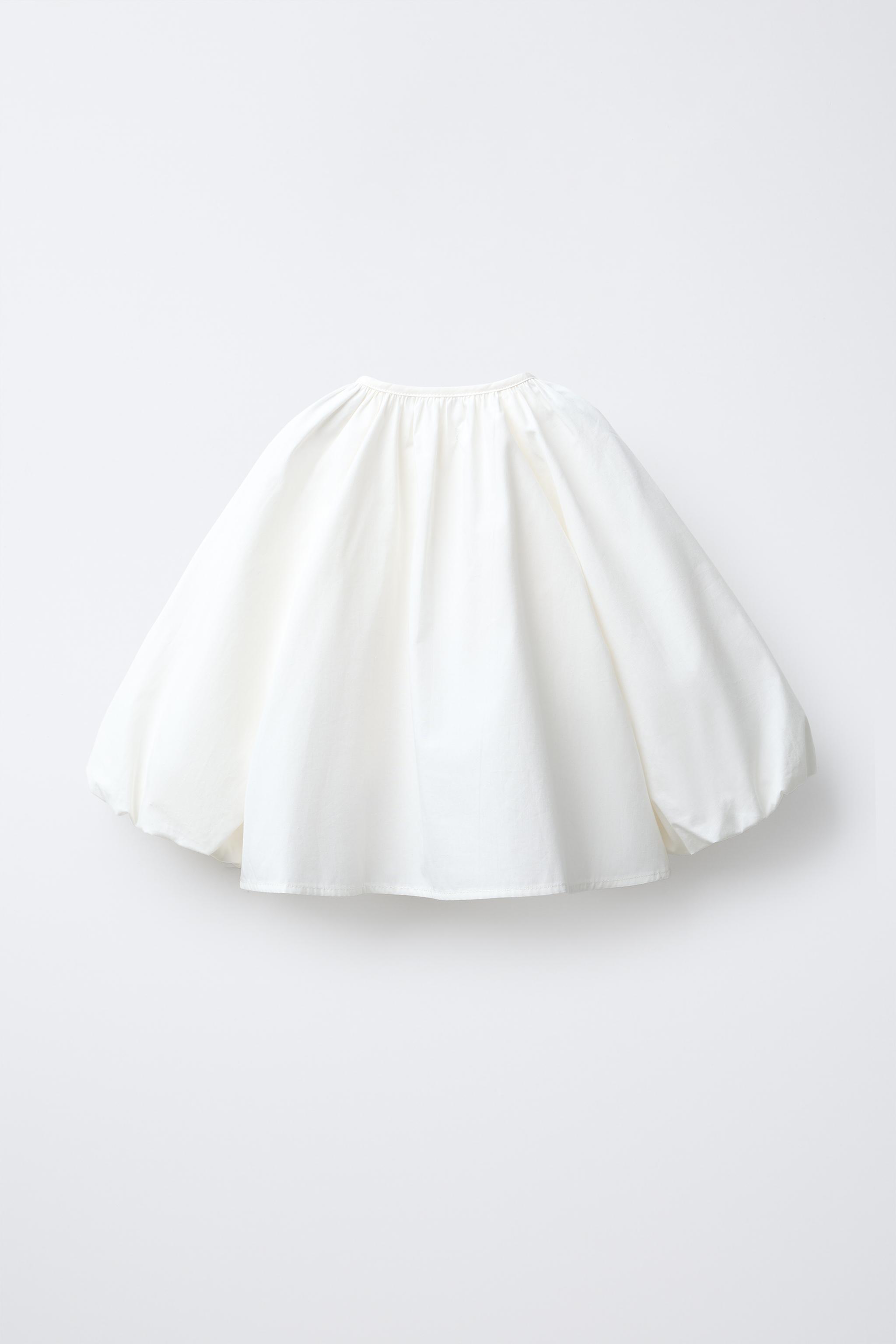 CHEMISE EN POPELINE À FLEURS 3D