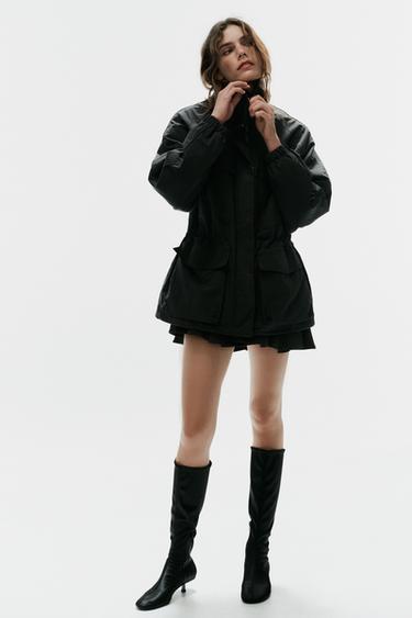 POCKETED QUILTED JACKET — Black 1