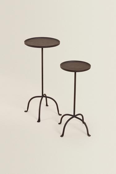 Zara AGED METAL AUXILIARY TABLE - Black