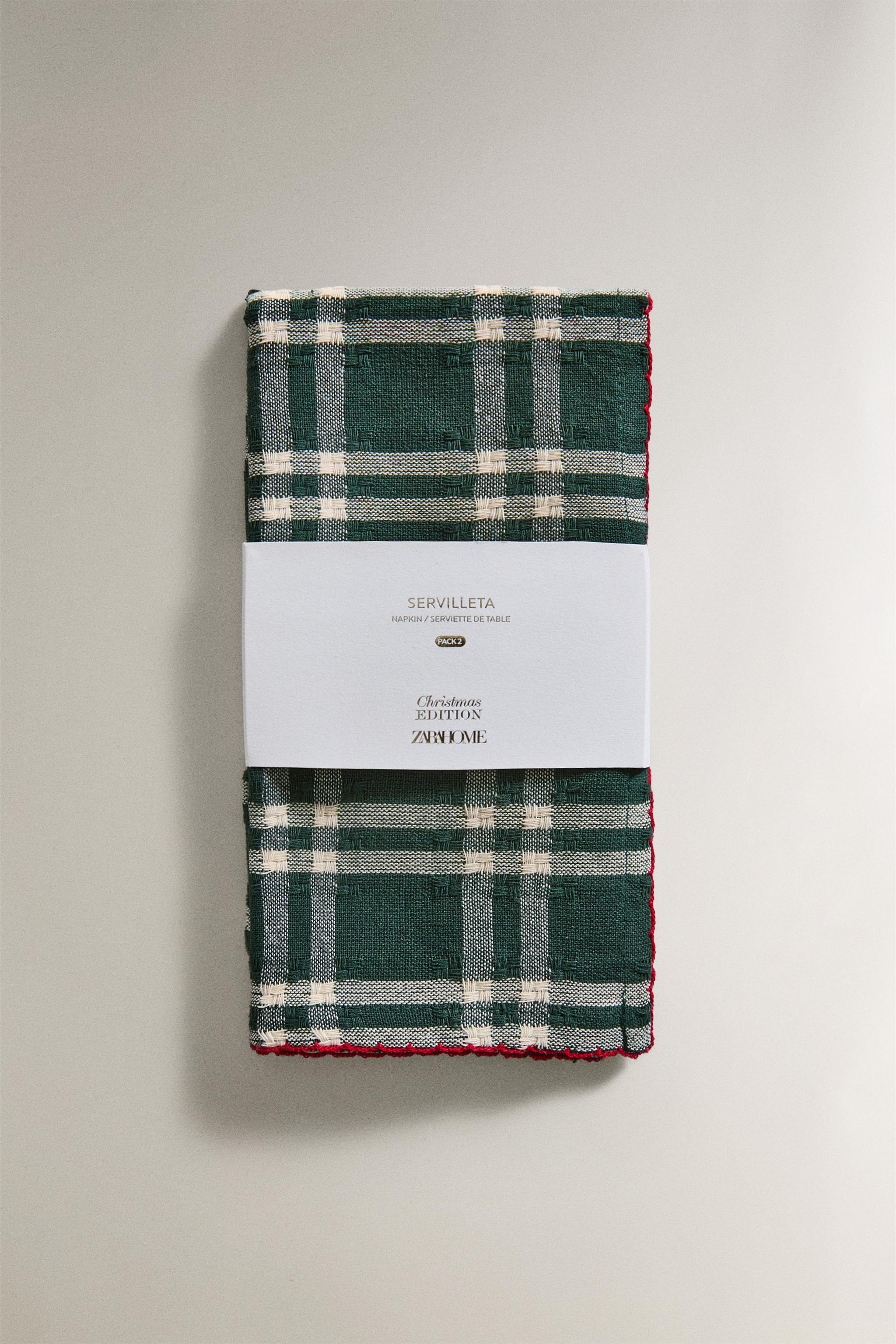 SET OF COLORED CHRISTMAS NAPKINS (SET OF 2)