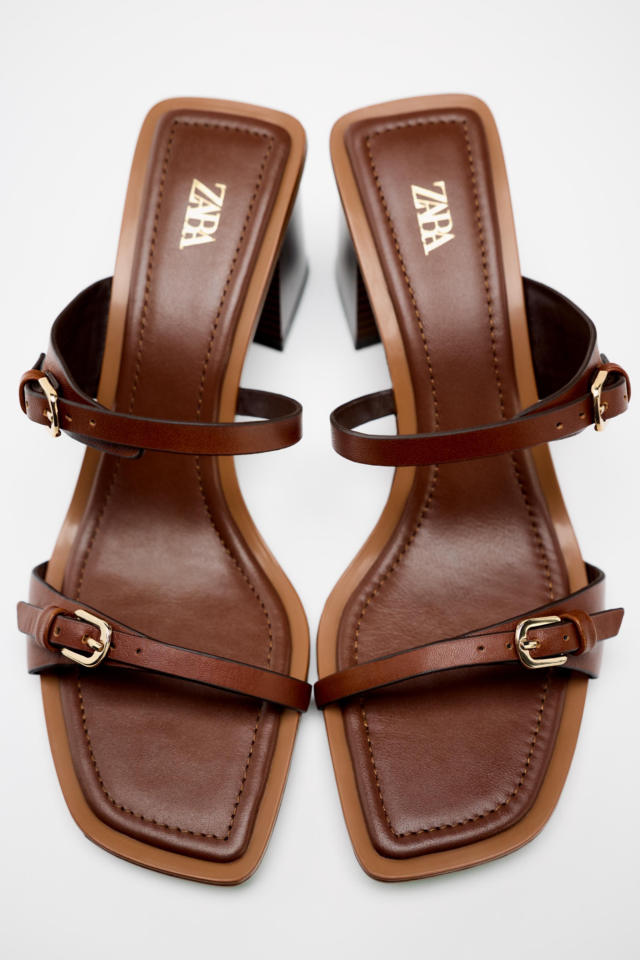 Block heel sandals zara best sale