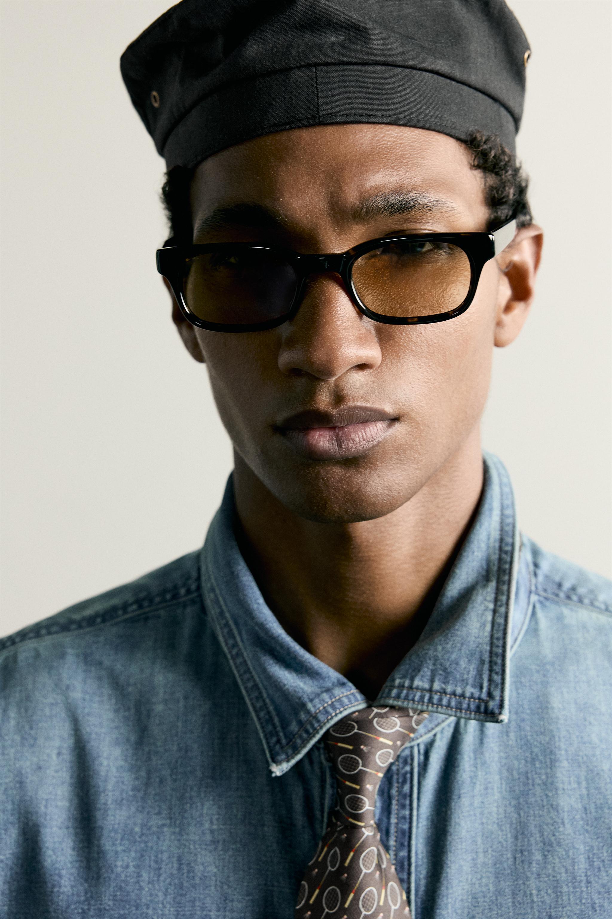 Мужские рубашки Zara WASHED LIGHTWEIGHT DENIM SHIRT — фото 5