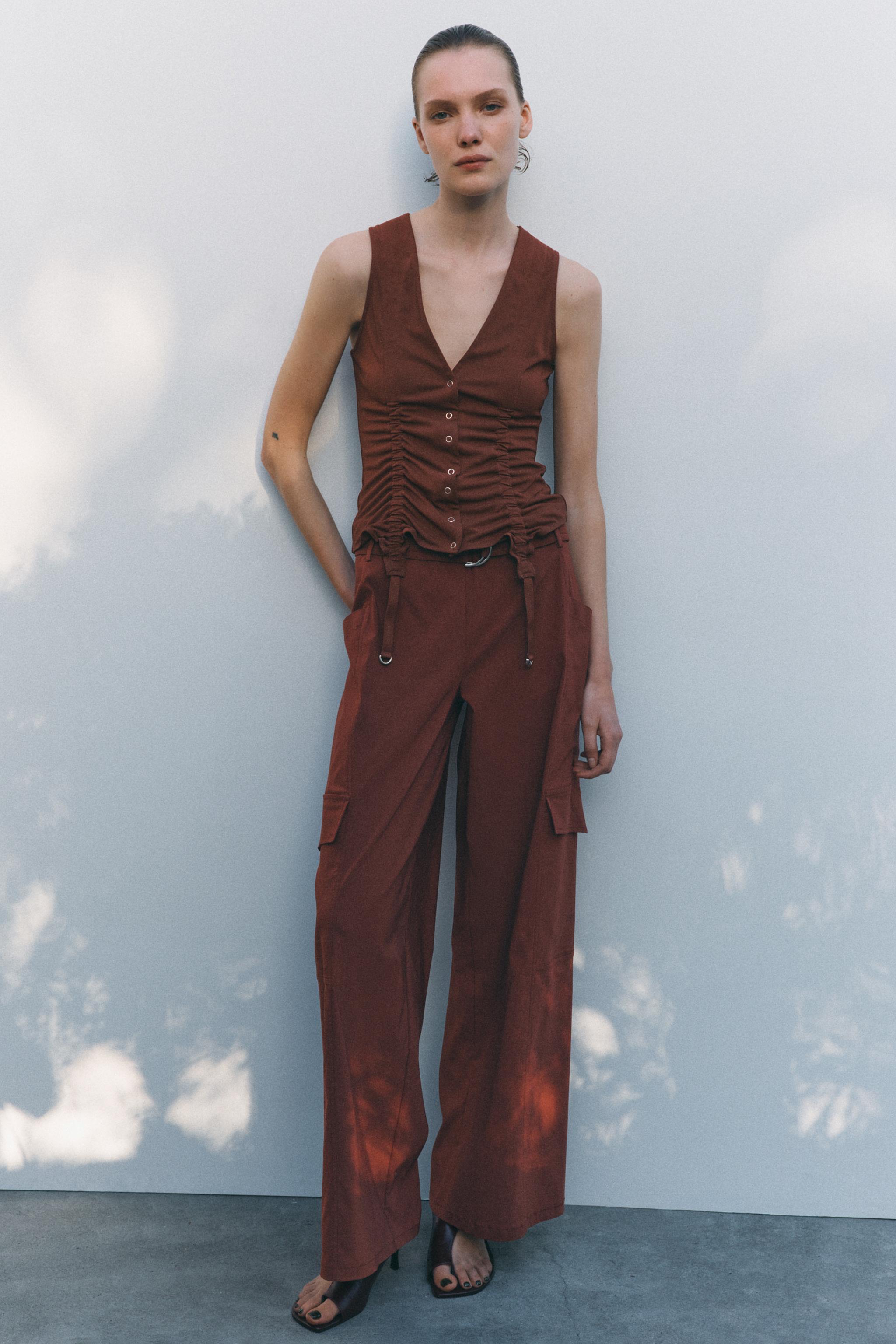 ウォッシュドテクニカルカーゴパンツ - カーキ | ZARA Japan / 日本