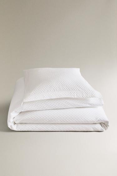 도트 디자인 홑이불 - Zara 화이트