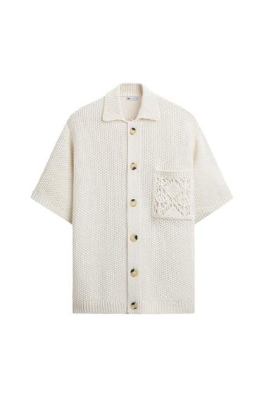CROCHET TEXTURED SHIRT