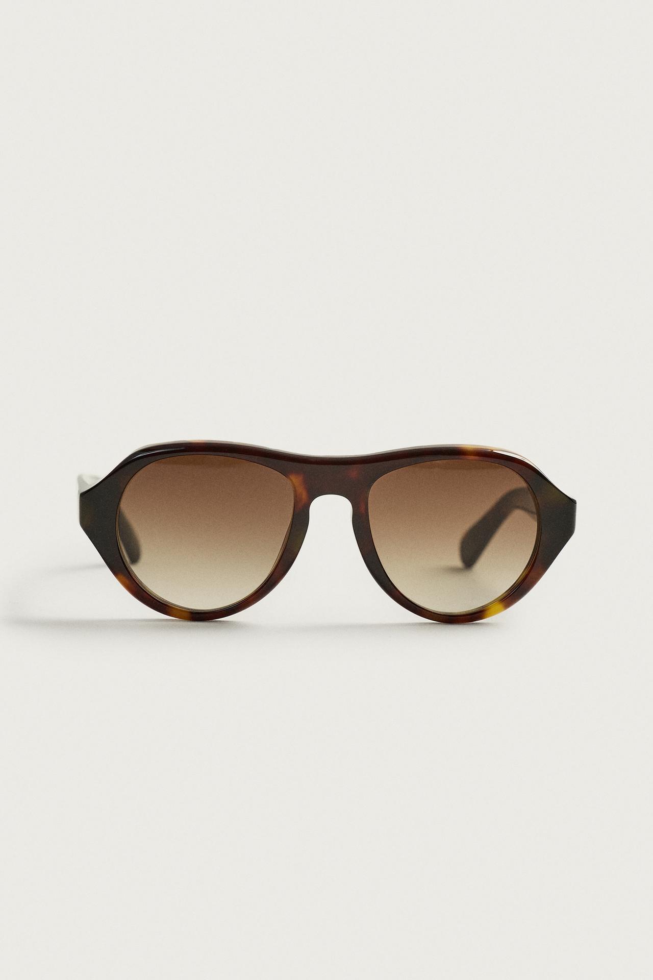 OVAL SUNGLASSES — Tortoiseshell