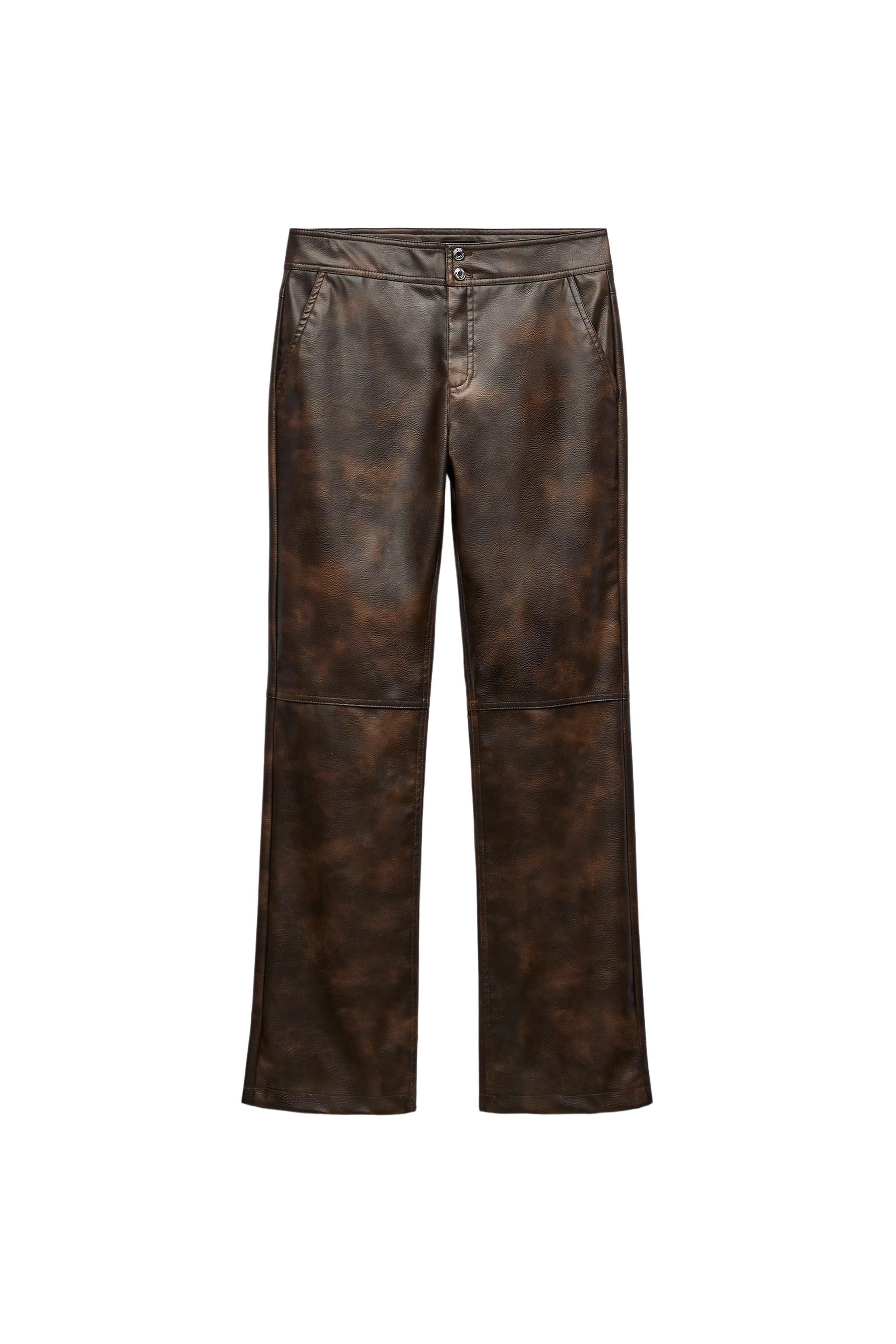 FAUX LEATHER PANTS SECOND HAND | Zara Preowned