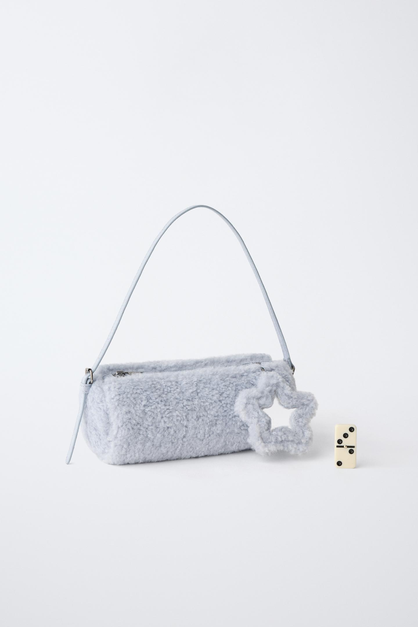 Детская сумка Zara Faux Fur Star Shoulder, цвет: Синий — фото 6