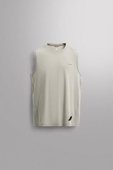 BASIC TECHNICAL TANK TOP - Mid-green by Zara