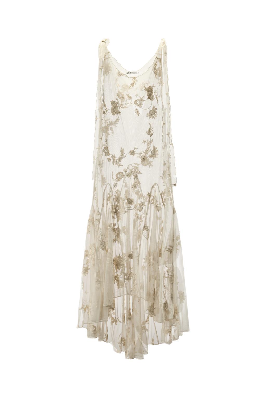 LIMITED EDITION EMBROIDERED FLORAL GEORGETTE DRESS - image 3