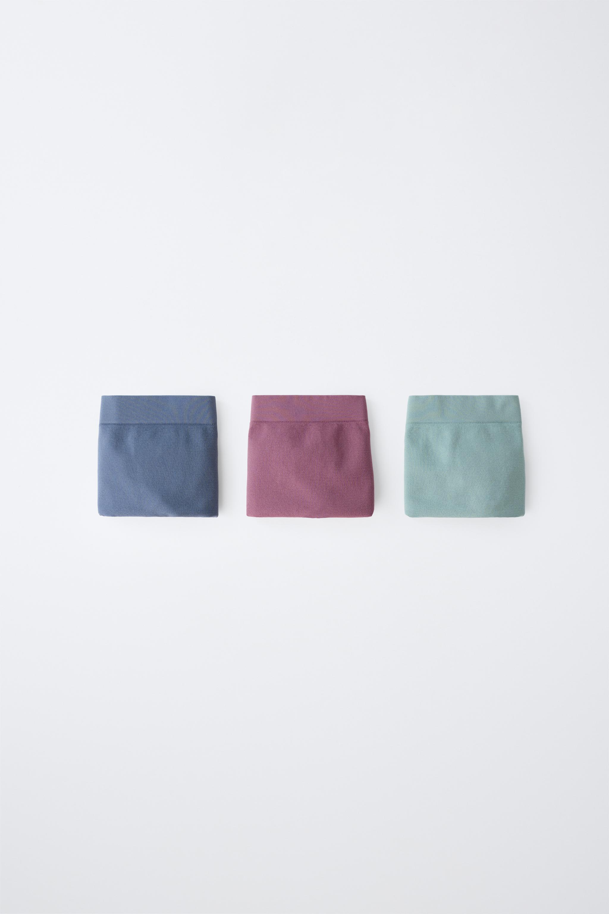 AGES 8-14 / THREE-PACK SEAMLESS BOYSHORTS — Multicolored