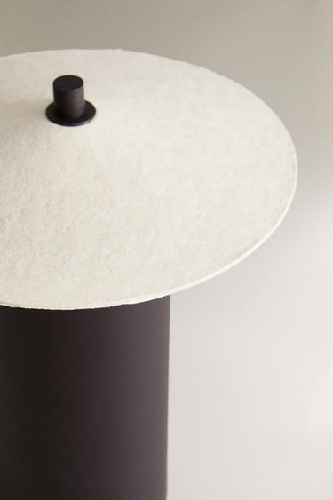 LED TABLE LAMP WITH PAPER LAMPSHADE - Black by Zara - Image 2