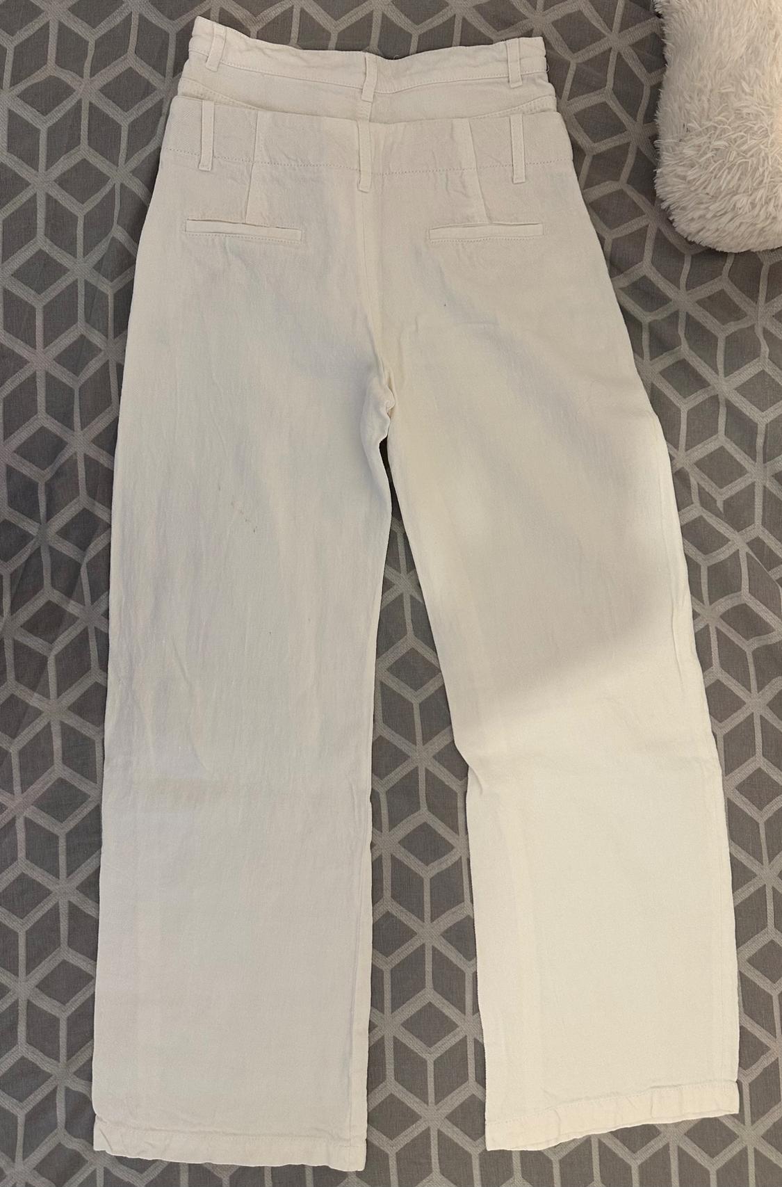 DOUBLE-WAIST LINEN BLEND TROUSERS - Image 2