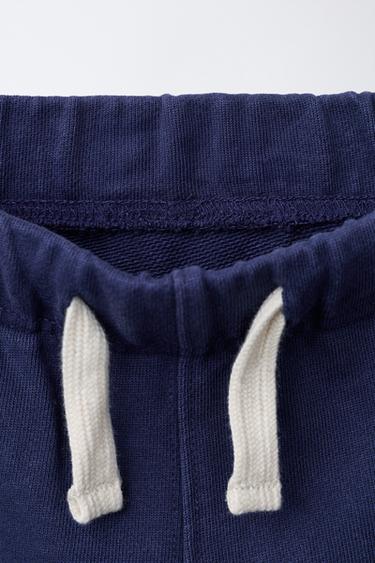 PANTALON EN MOLLETON CARPENTER - Bleu de Zara - Image 2