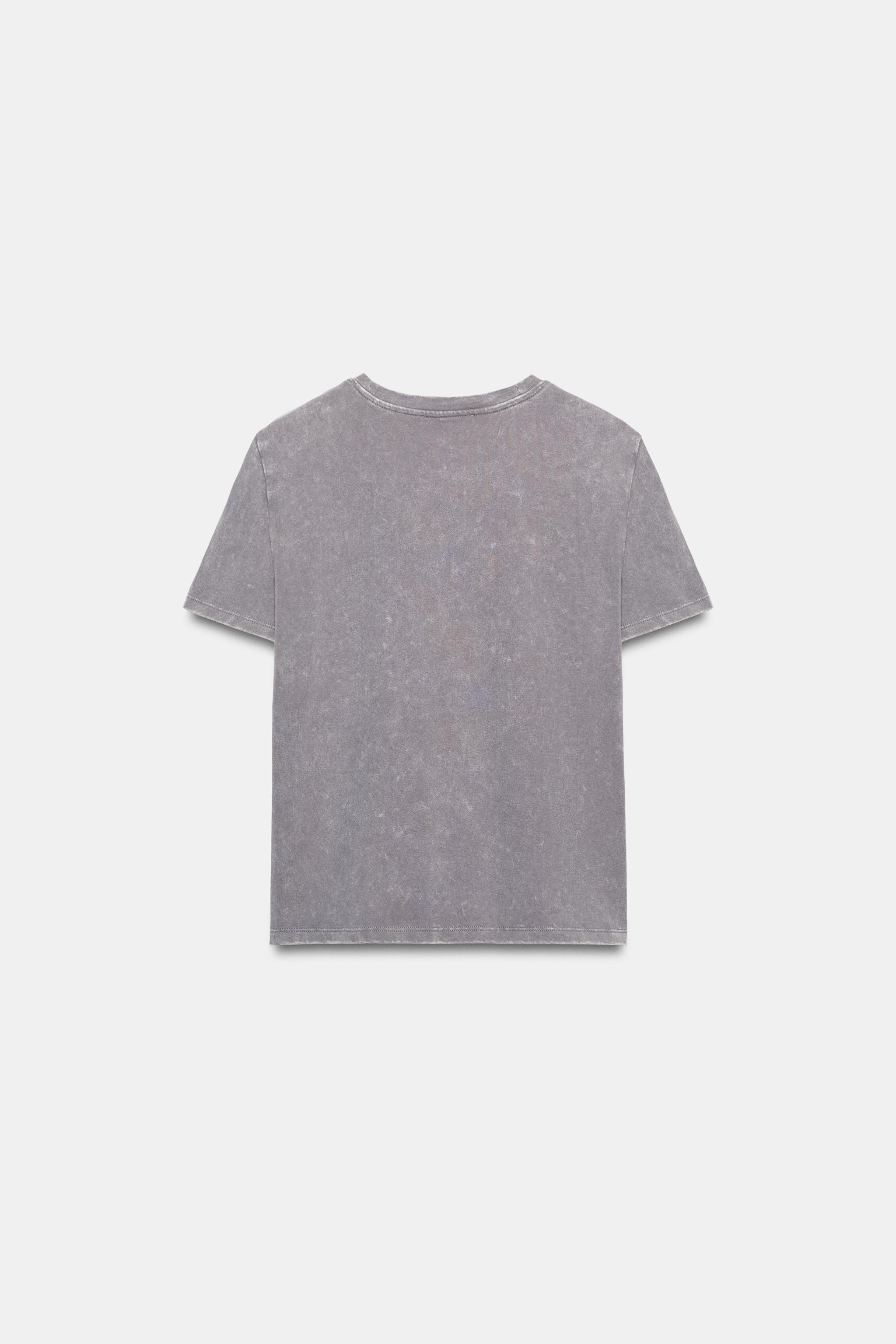 半袖ラスティックTシャツ - イエロー | ZARA Japan / 日本