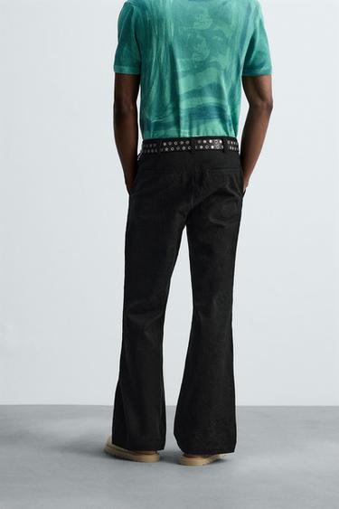 FLORAL EMBROIDERY TROUSERS - Black by Zara - Image 2