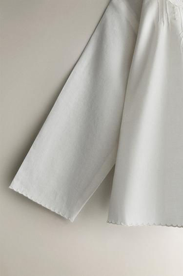 CHEMISE BÉBÉ BRODÉE - Blanc cassé de Zara - Image 2