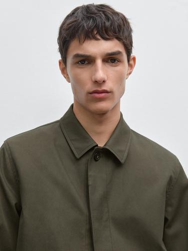 Zara 100% cotton maltinto finish jacket - Khaki