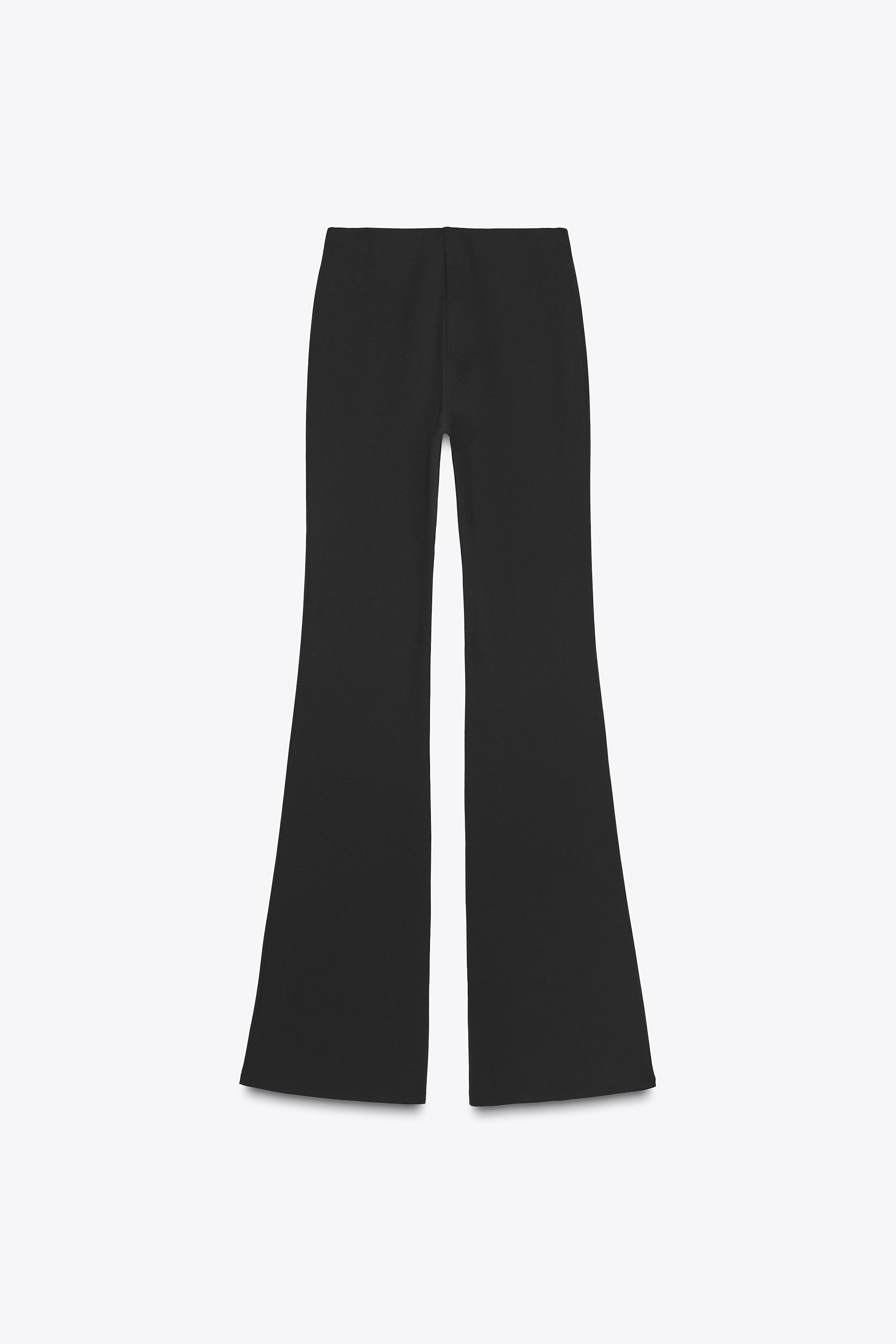 CREPE FLARE PANTS - Black | ZARA Canada
