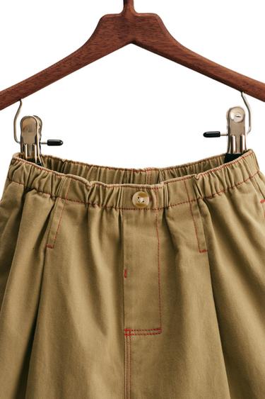 Zara ZARA TIMELESS - CONTRAST SOFT TOUCH BAGGY PANTS - Light camel