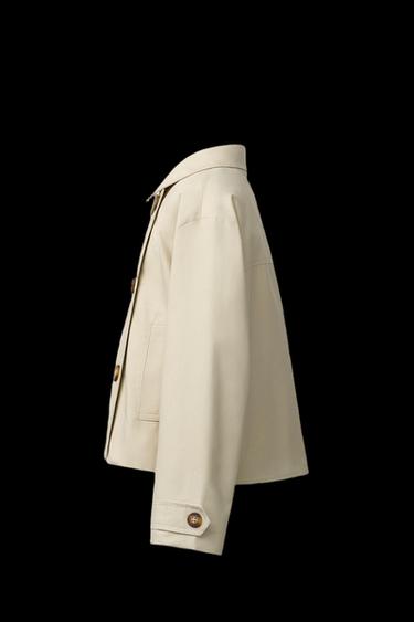 SHORT TRENCH COAT - Beige by Zara