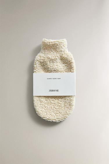 COTTON EXFOLIATING GLOVE - Ivory by Zara - Image 3