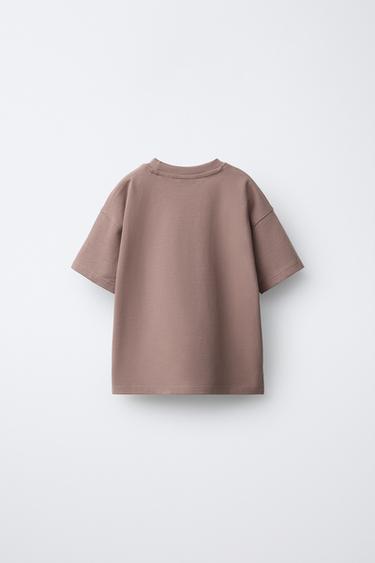 T-SHIRT BASIQUE - Marron de Zara - Image 1