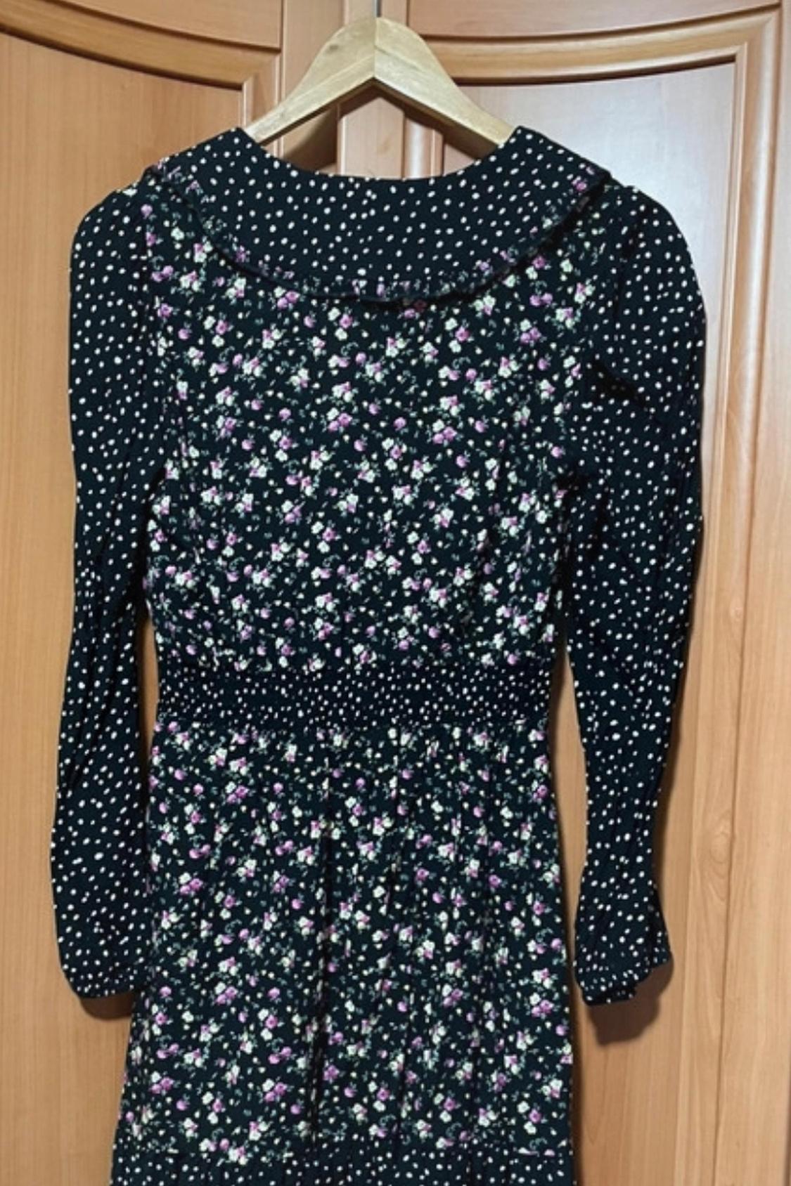 MINI DRESS WITH CONTRAST PRINT - Image 2