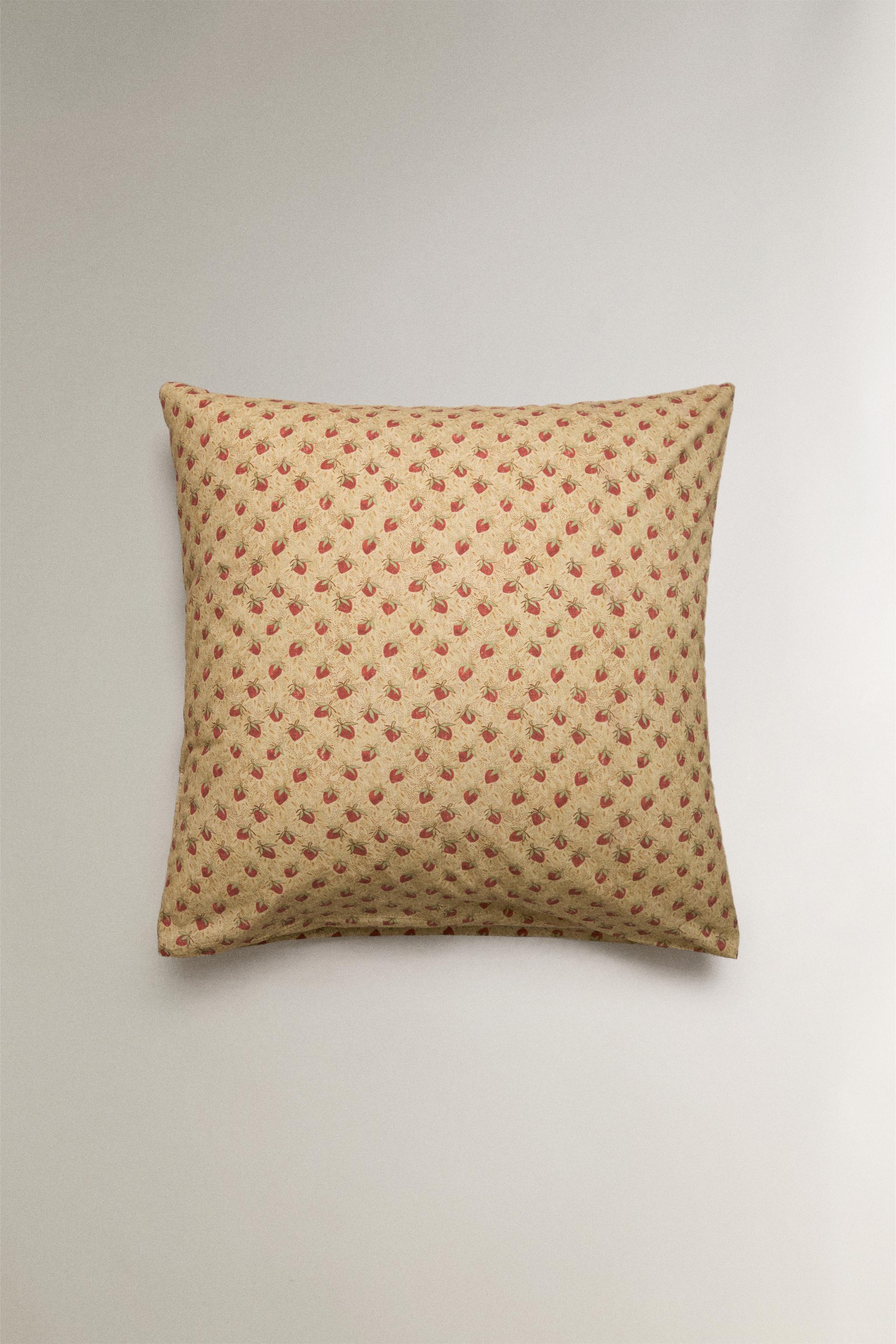 STRAWBERRY PERCALE PILLOWCASE | KATHARINE POLE