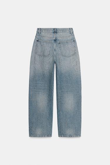 JEAN TRF DROIT BRILLANT TAILLE HAUTE - Bleu de Zara - Image 6