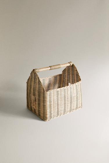 BØRNS STRIBEDE HUS KURV - blå fra Zara - Billede 0